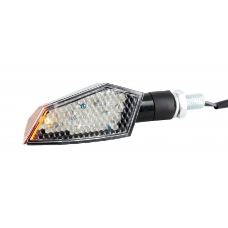 Freccette LED C.E + Led Laterali - 100 x 35mm Nere - Omolgate C.E