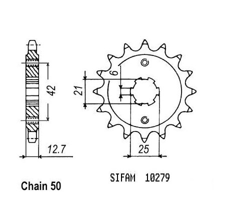 Pignone Cb 550 F 78-1980 - 530 - 17 Denti - Simile a JTF288