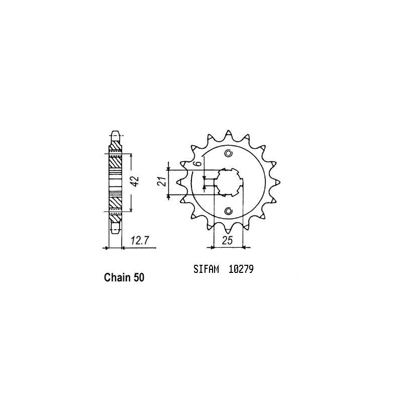 Pignone Cb 550 F 78-1980 - 530 - 17 Denti - Simile a JTF288