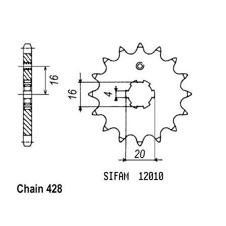 Pignone Dt 80 Lc 1983-1984 - 428 - 12 Denti - Simile a JTF550