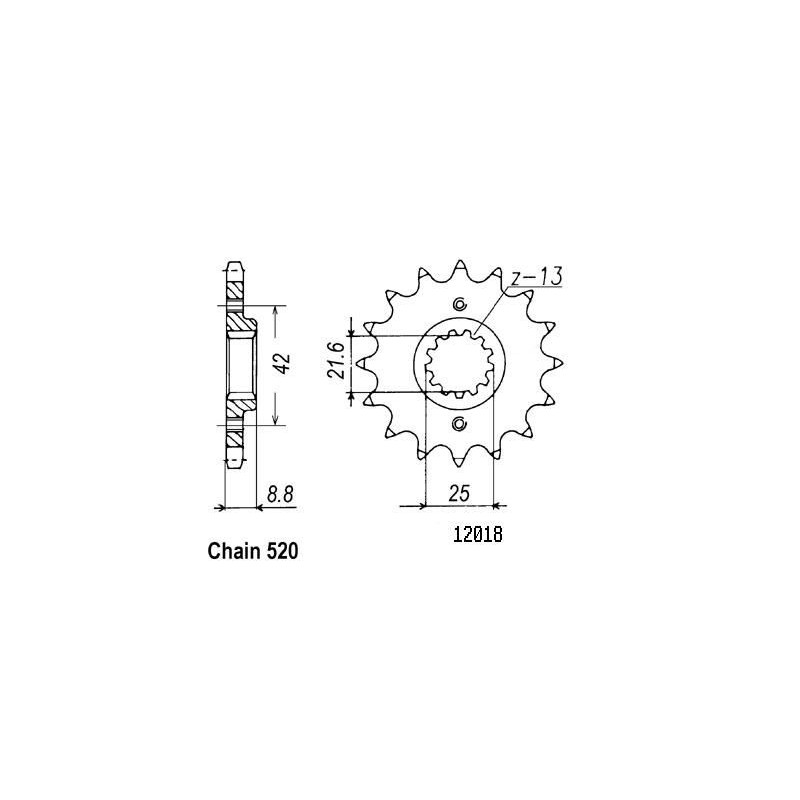 Pignone Gs 500 E 1994-2000 - 520 - 16 Denti - Simile a JTF516