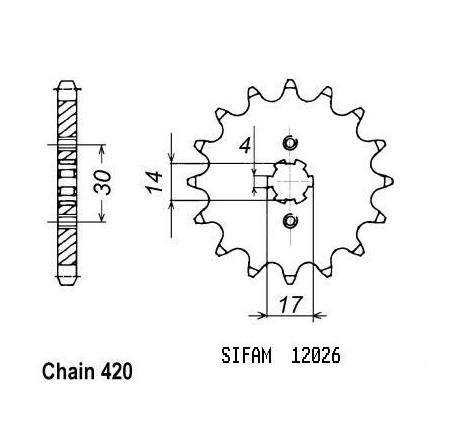 Pignone Kawasaki Ar 50 1981-1998 - 420 - 13 Denti - Simile a JTF249