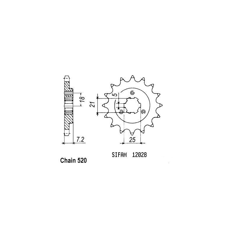 Pignone Dr 600 S 1985-1989 - 520 - 14 Denti - Simile a JTF437