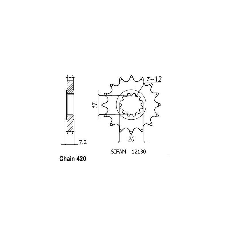 Pignone Minarelli 50 1999-2007 415 - 415 - 12 Denti - Simile a JTF4020