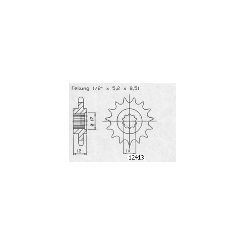 Pignone Gilera 50 Gsm 2000 - 420 - 14 Denti - Simile a JTF599