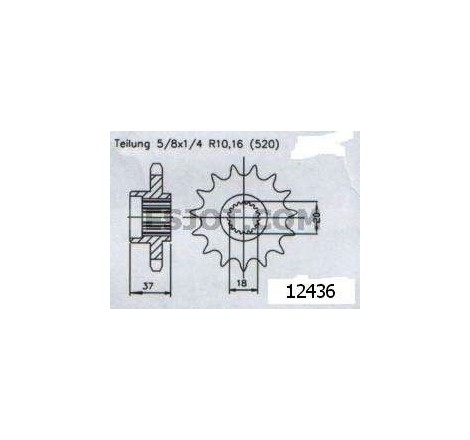 Pignone Quad 125 Aeon 2000-2004 - 520 - 17 Denti