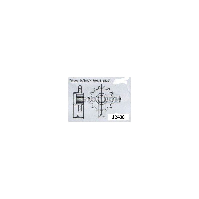 Pignone Quad 125 Aeon 2000-2004 - 520 - 17 Denti