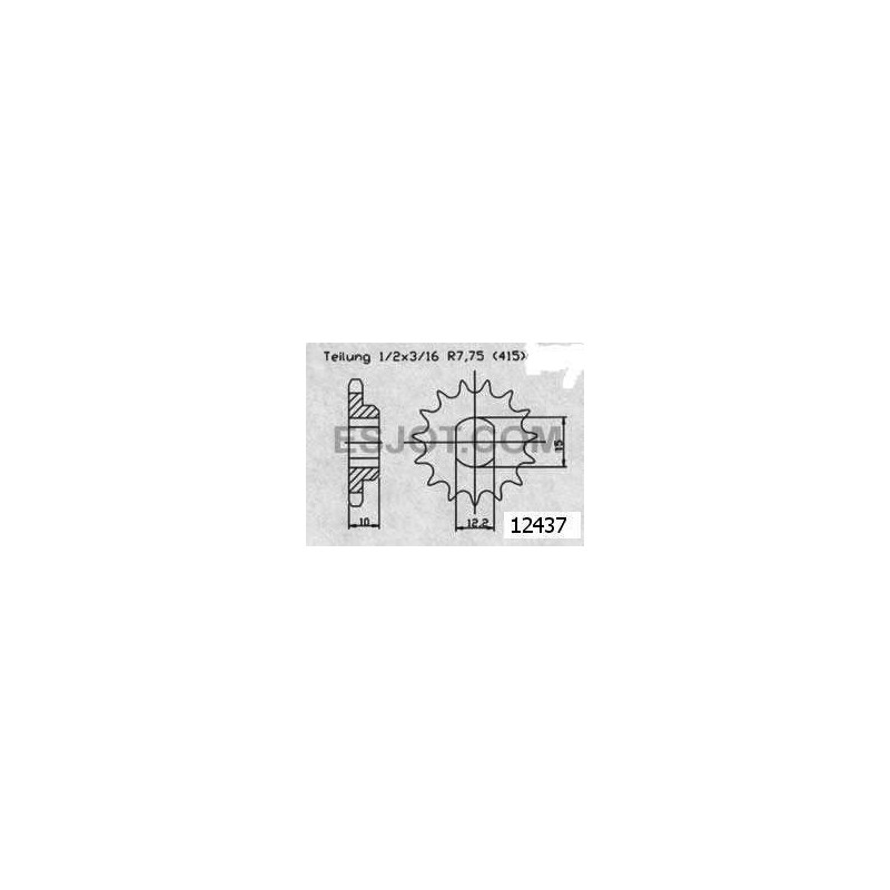 Pignone Ktm 50 Sx Pro 2001-2003 - 415 - 11 Denti