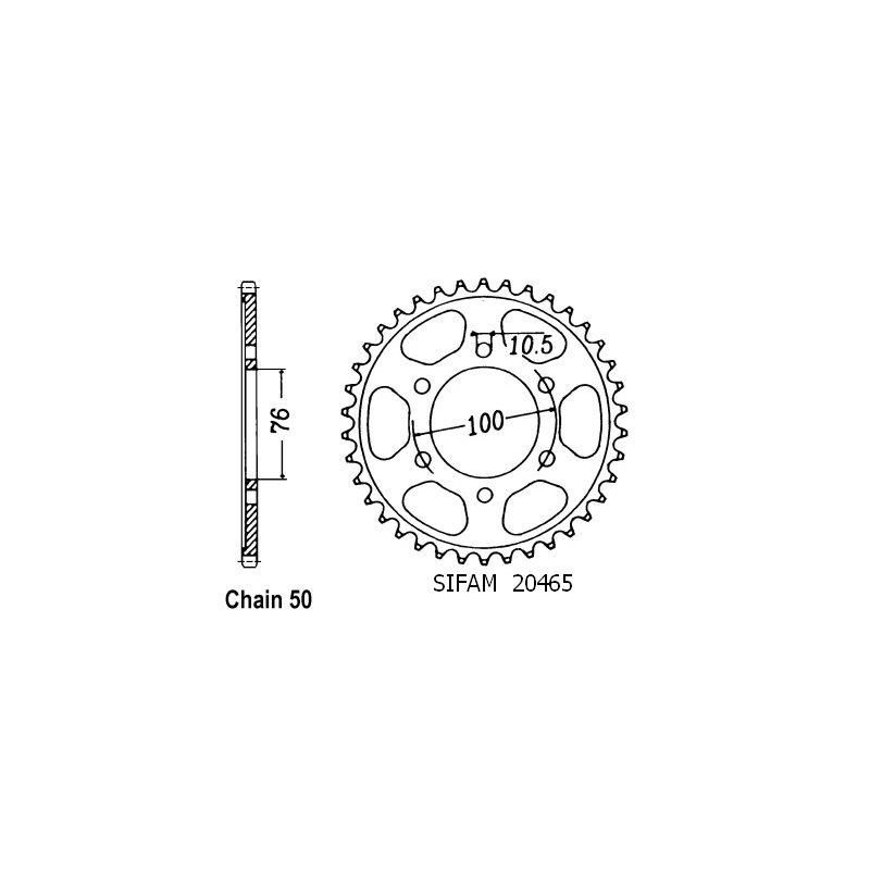 Corona Gr 650 1983-1985 - 530 - 38 Denti - Simile a JTR816