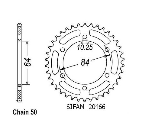 Corona Gsx 400 Lx 1981-1982 - 530 - 41 Denti - Simile a JTR814