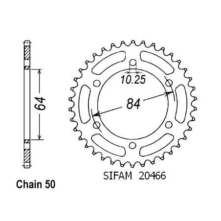 Corona Gsx 400 Lx 1981-1982 - 530 - 41 Denti - Simile a JTR814