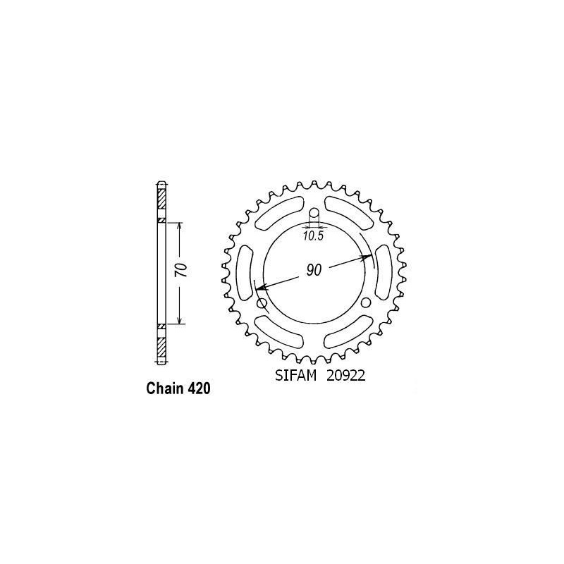 Corona Cr 80 Rb 1981 - 420 - 47 Denti - Simile a JTR239