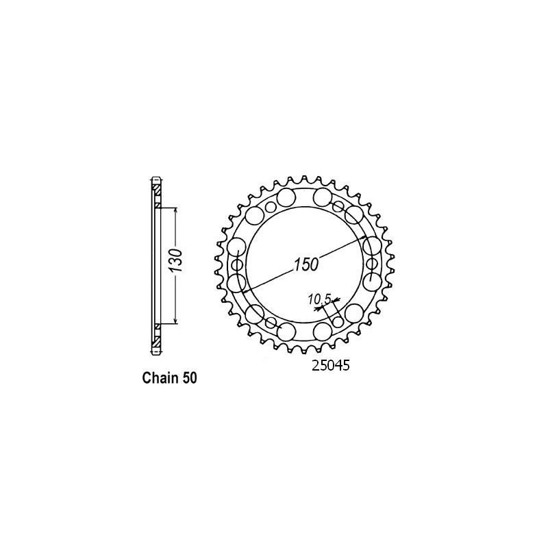 Corona Fzr 750 R Genesis 1987 - 530 - 42 Denti - Simile a JTR859