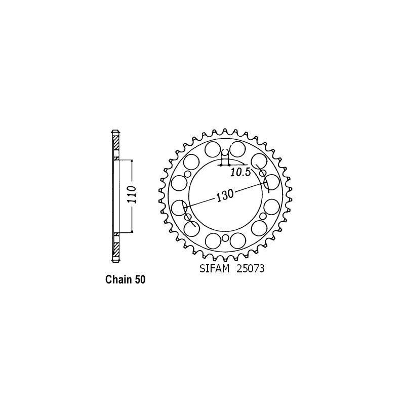 Corona Gpx 600 R 1988-1996 - 530 - 39 Denti - Simile a JTR479