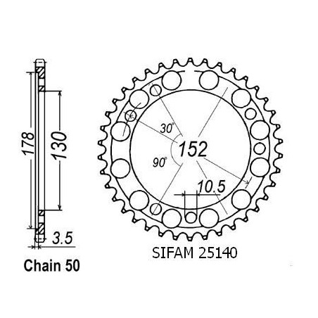 Corona Cagiva 900 Elefant Ie - 530 - 48 Denti - Simile a JTR729