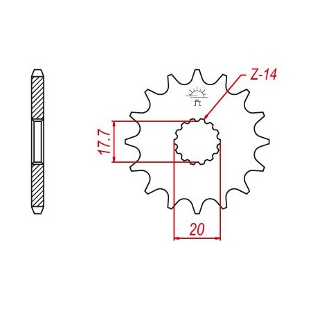 Pignon TT Esjot Lightweight