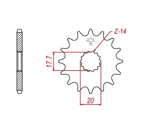 Pignon TT Esjot Lightweight