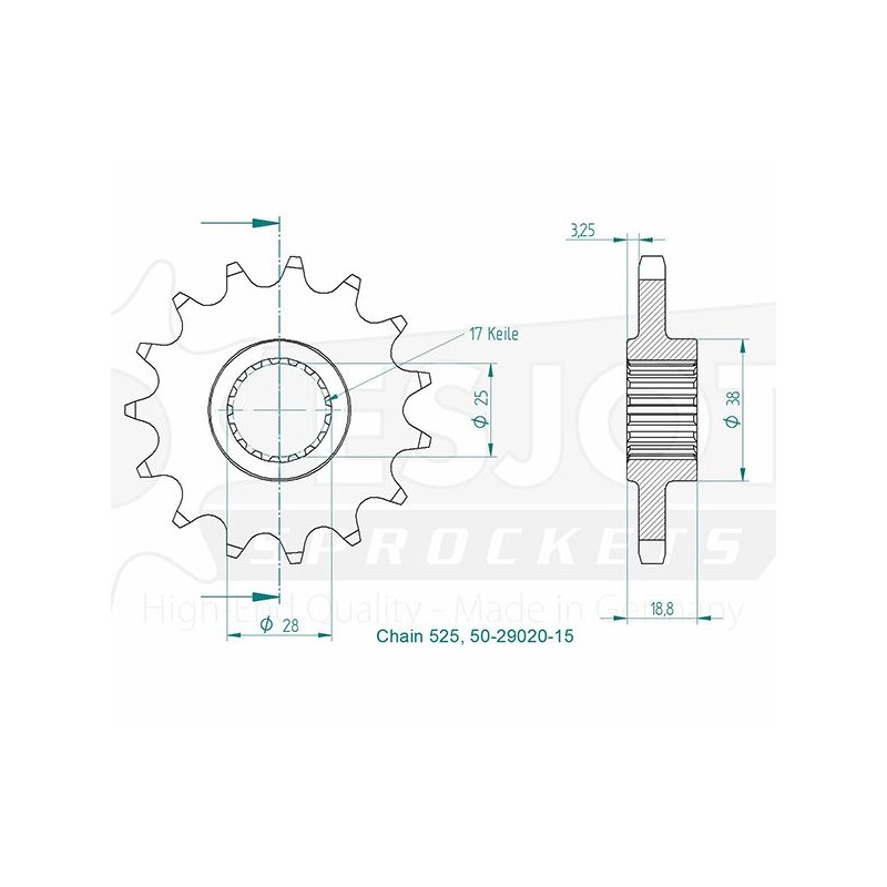 Pignon Esjot Lightweight