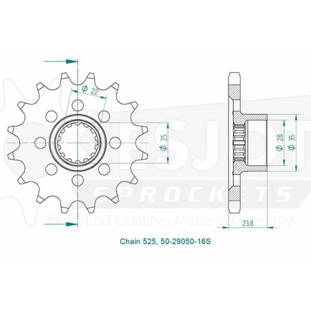 Pignon Esjot Lightweight