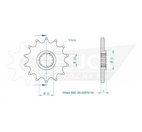 Pignon Esjot Lightweight