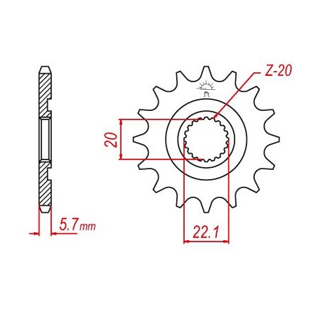 Pignon TT Esjot Lightweight