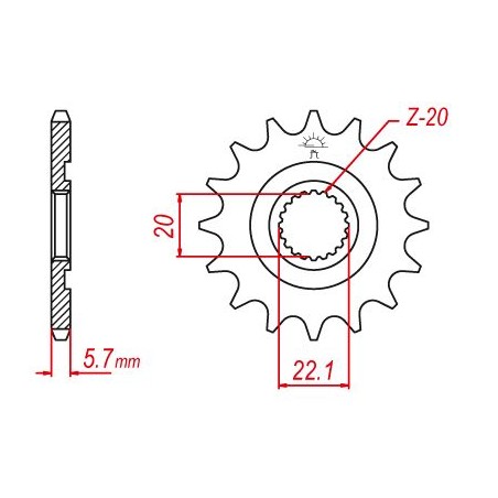 Pignon TT Esjot Lightweight