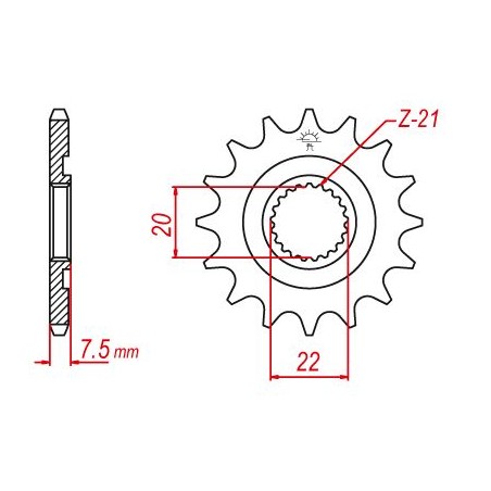 Pignon TT Esjot Lightweight