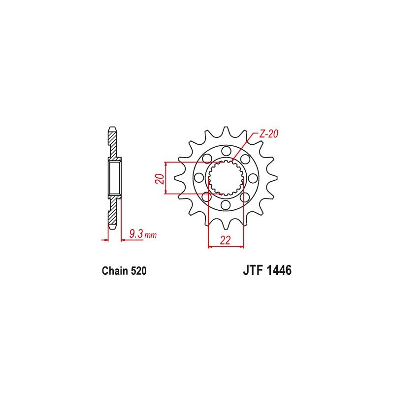 Pignon TT Esjot Lightweight