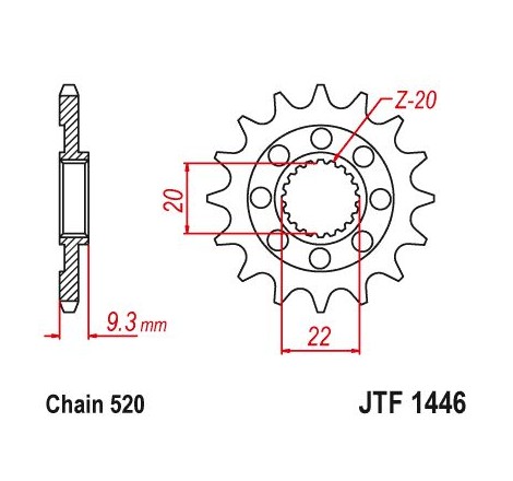 Pignon TT Esjot Lightweight