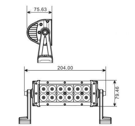 Proiettore 12 LED Quad 36 W