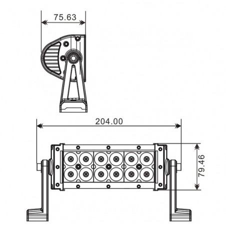 Proiettore 12 LED Quad 36 W