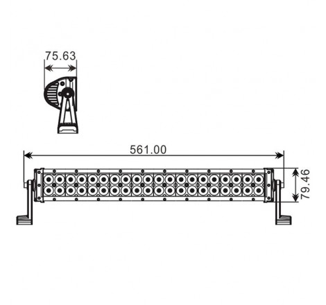 Proiettore 40 LED Quad 120w