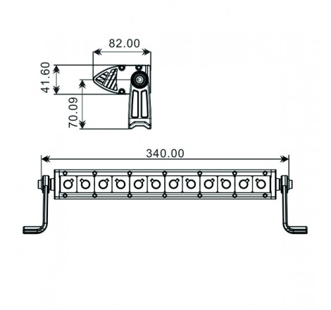 Proiettore 12 LED Quad 60W 3D