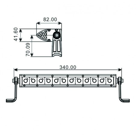 Proiettore 12 LED Quad 60W 3D