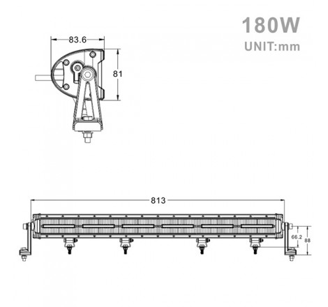 Projecteur LED 180W