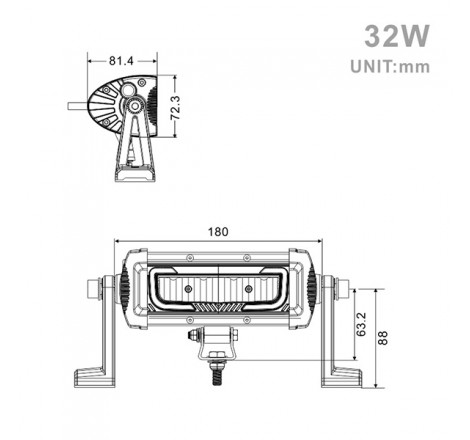 Projecteur LED 32W