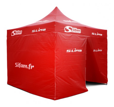 Gazebo Alluminio 3x3m Rosso