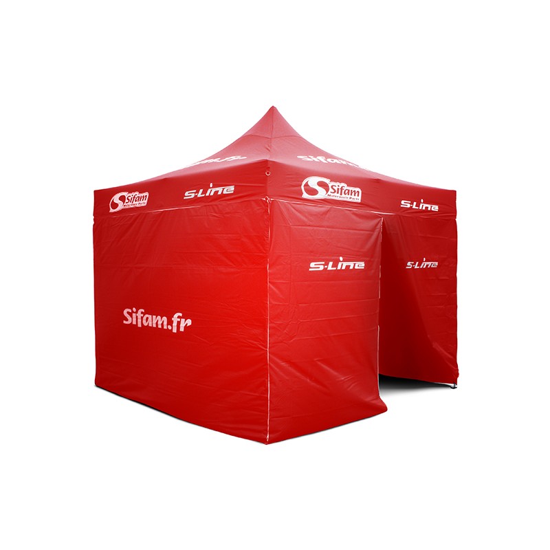 Gazebo Alluminio 3x3m Rosso