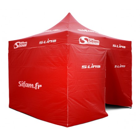 Gazebo Alluminio 3x3m Rosso